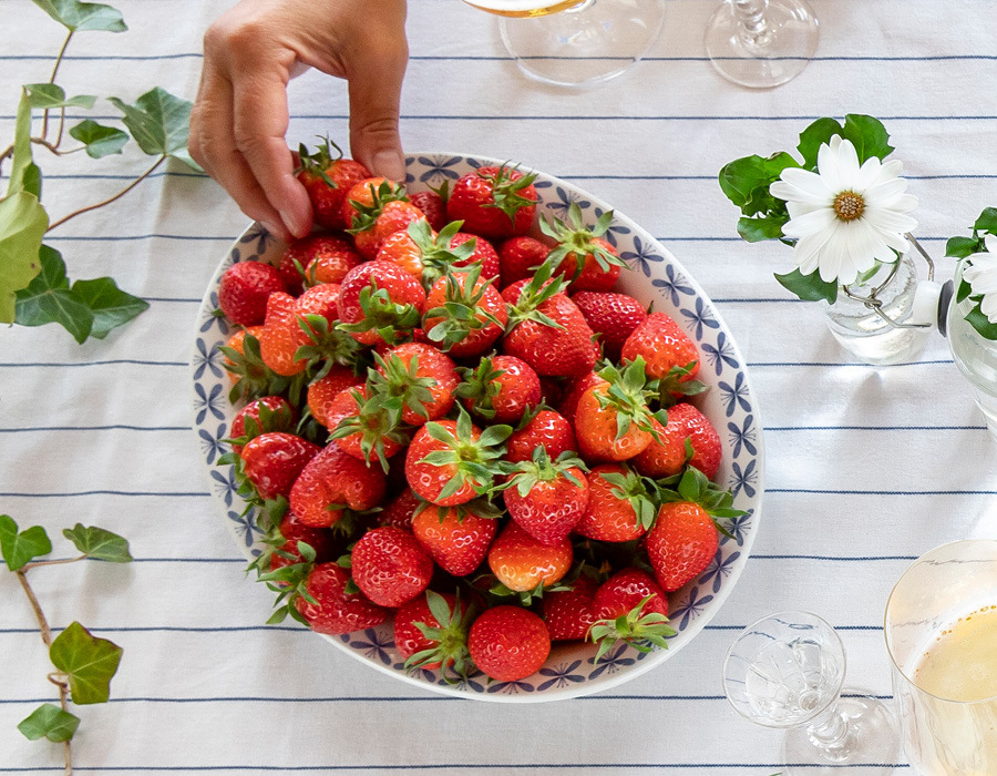 frysa in jordgubbar