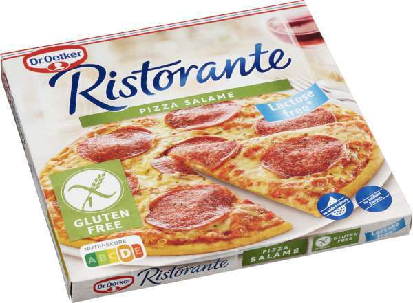 Pizza Restorante Salame, Fryst Laktosfri Glutenfri