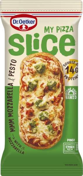 Mozzarella Pesto Pizza Slice