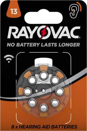 Batteri Hörapparat HA13 Rayovac City Gross