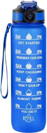 Blue Motivational Bottle