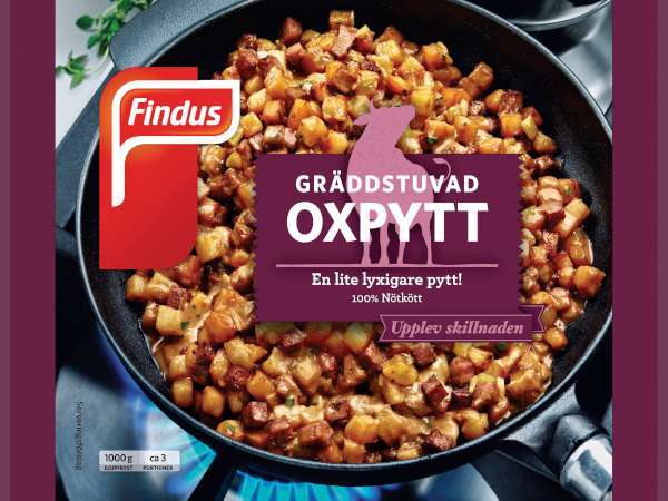 Gräddstuvad Oxpytt, Fryst