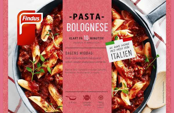 Pasta Bolognese, Fryst