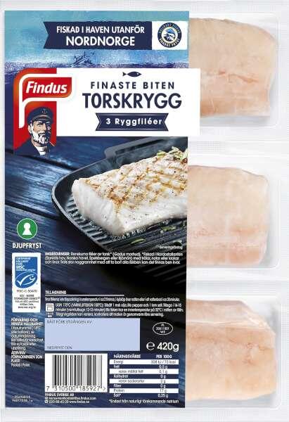 Torskryggfilé, Fryst