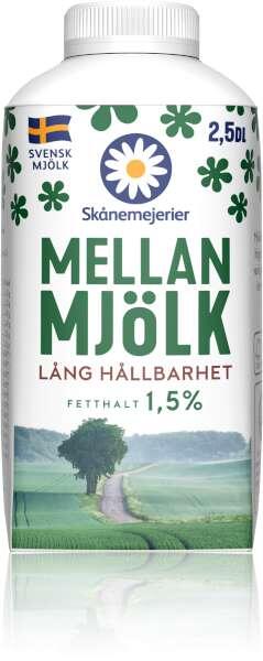 Mellanmjölk Lång Hållbarhet