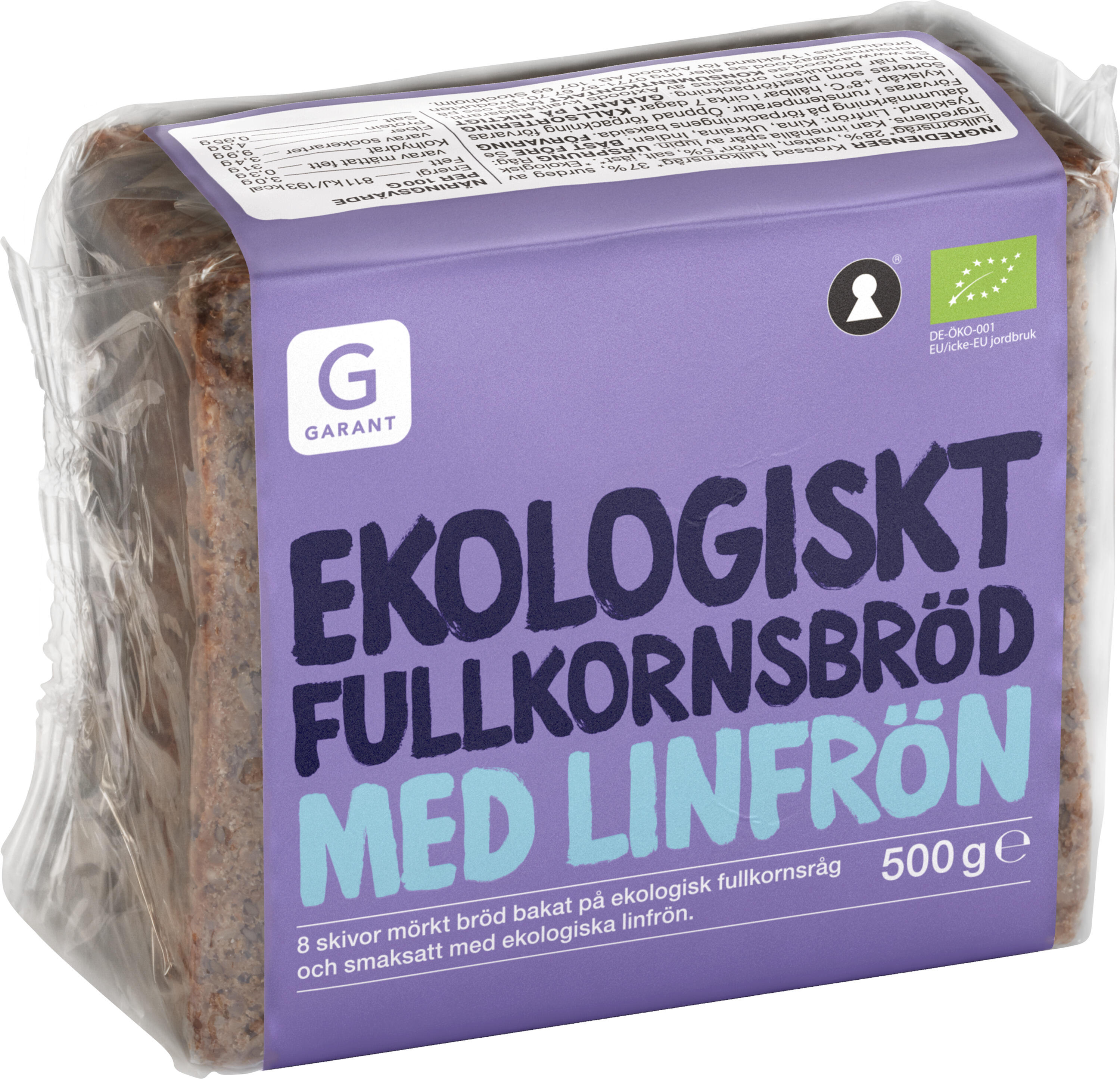 Fullkornsbröd med Linfrön