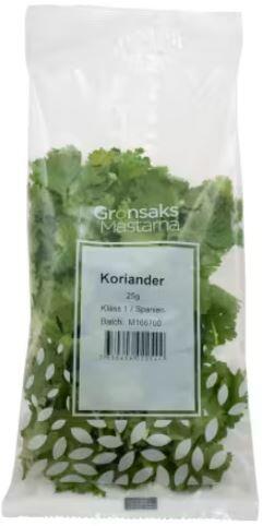 Koriander, Klass 1