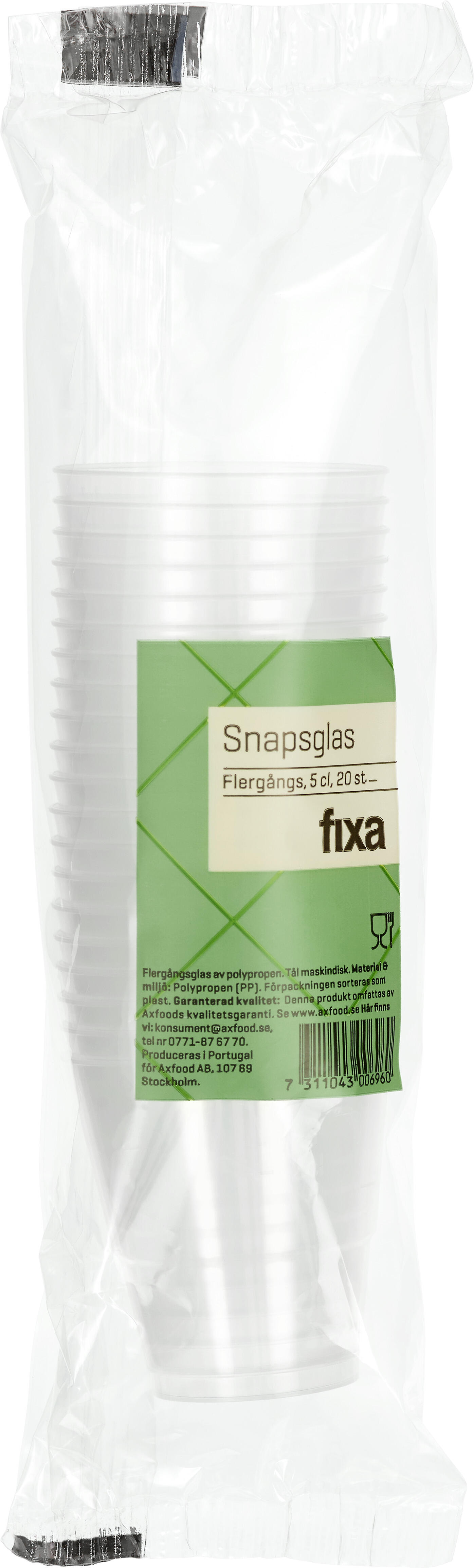 Snapsglas Flergångs