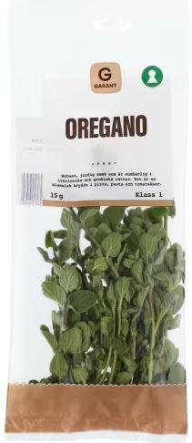 Oregano, Klass 1