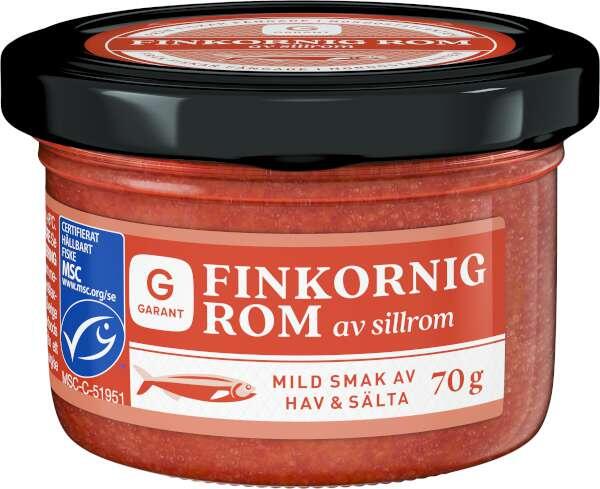 Finkornig Rom Röd