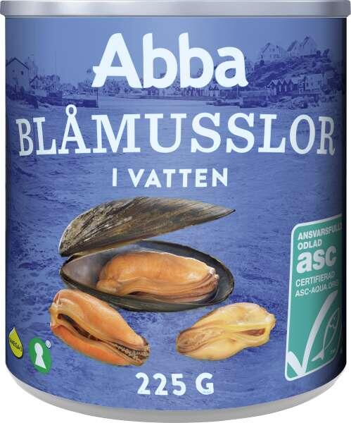 Blåmusslor i Vatten
