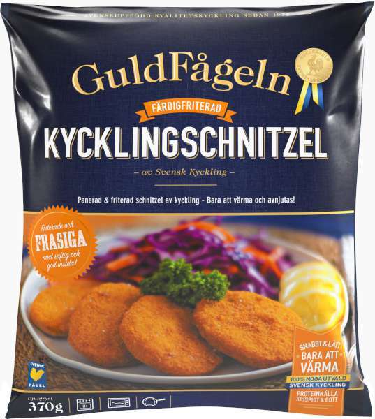 Kycklingschnitzel, Fryst