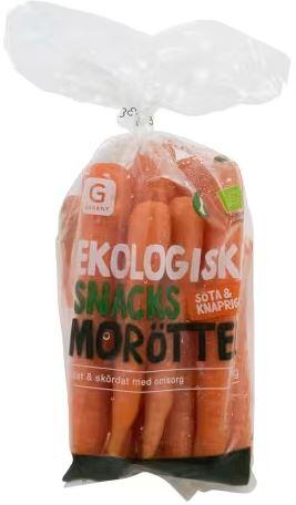 Snackmorötter, Klass 1 EKO