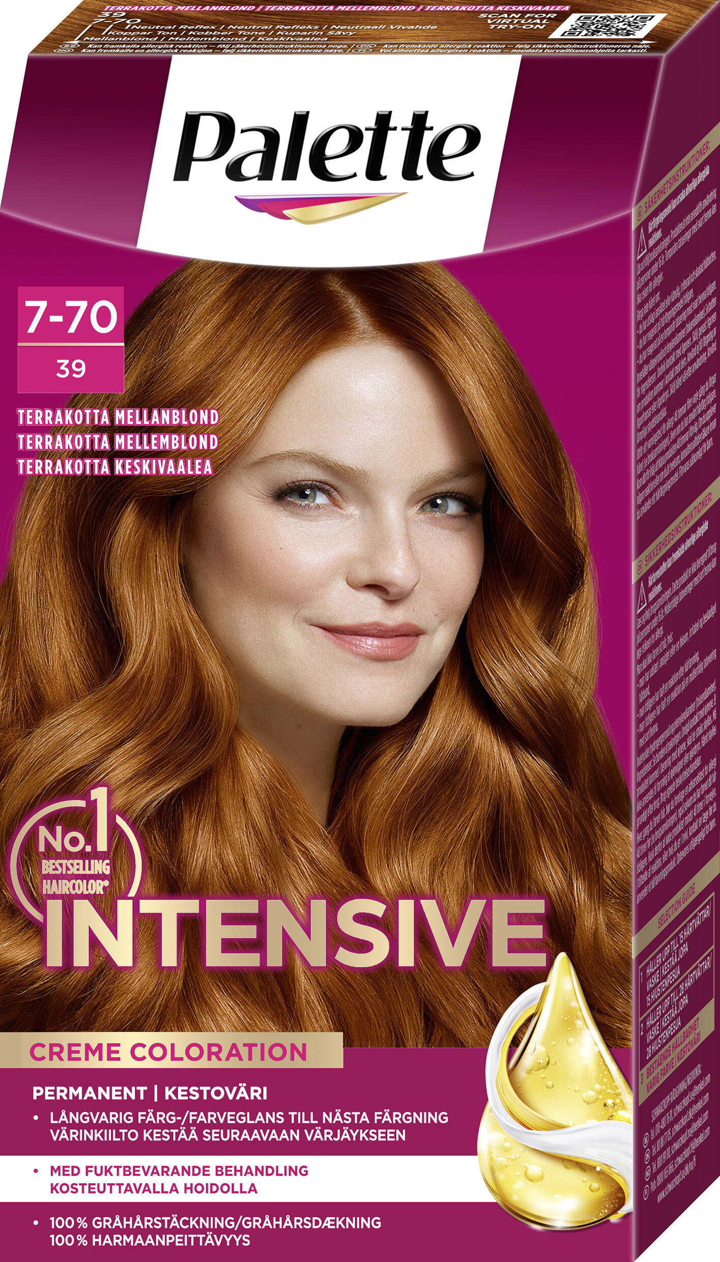 Palette 7-70 Terracotta Mellanbl