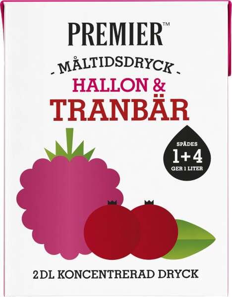 Hallon Tranbär Måltidsdryck