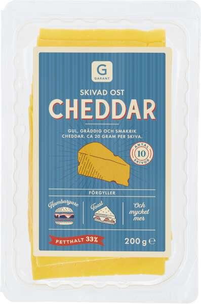 Cheddar Skivad Hamburgerost