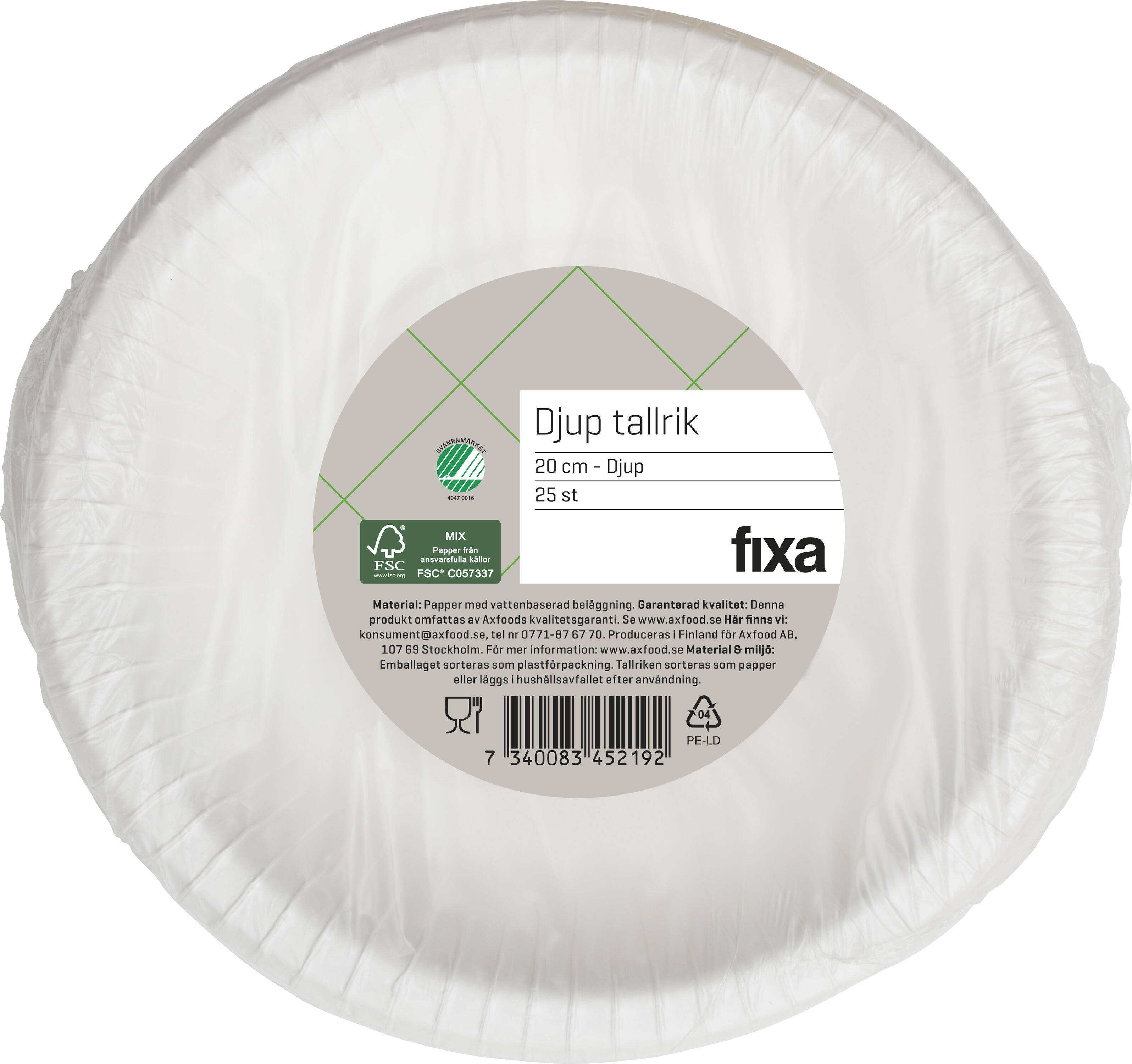 Tallrik 20Cm Djup