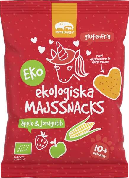 Majssnacks Äpple Jordgubb