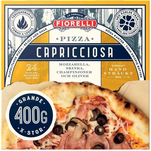 Pizza Capricciosa, Fryst