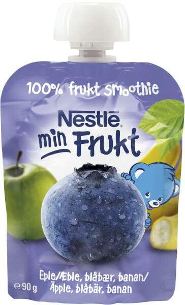 Fruktsmoothie Äpple Blåbär Banan