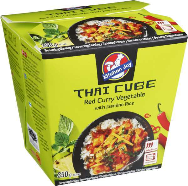 Thai Cube Red Curry Veg, Fryst
