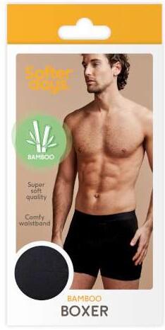 Herrboxer Bambu Svart S