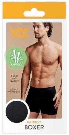 Herrboxer Bambu Svart XL