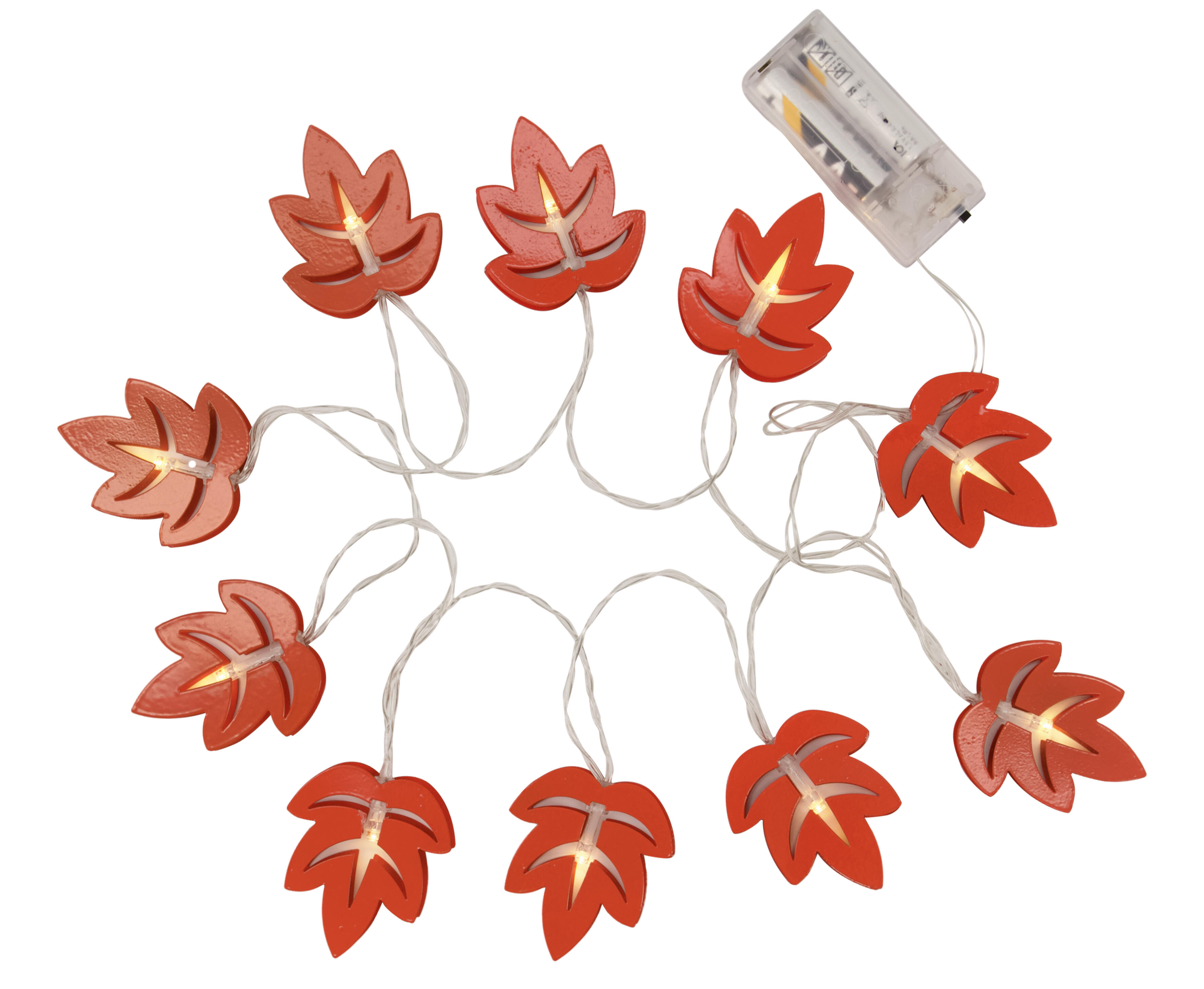 Ljusslinga Löv Orange Led