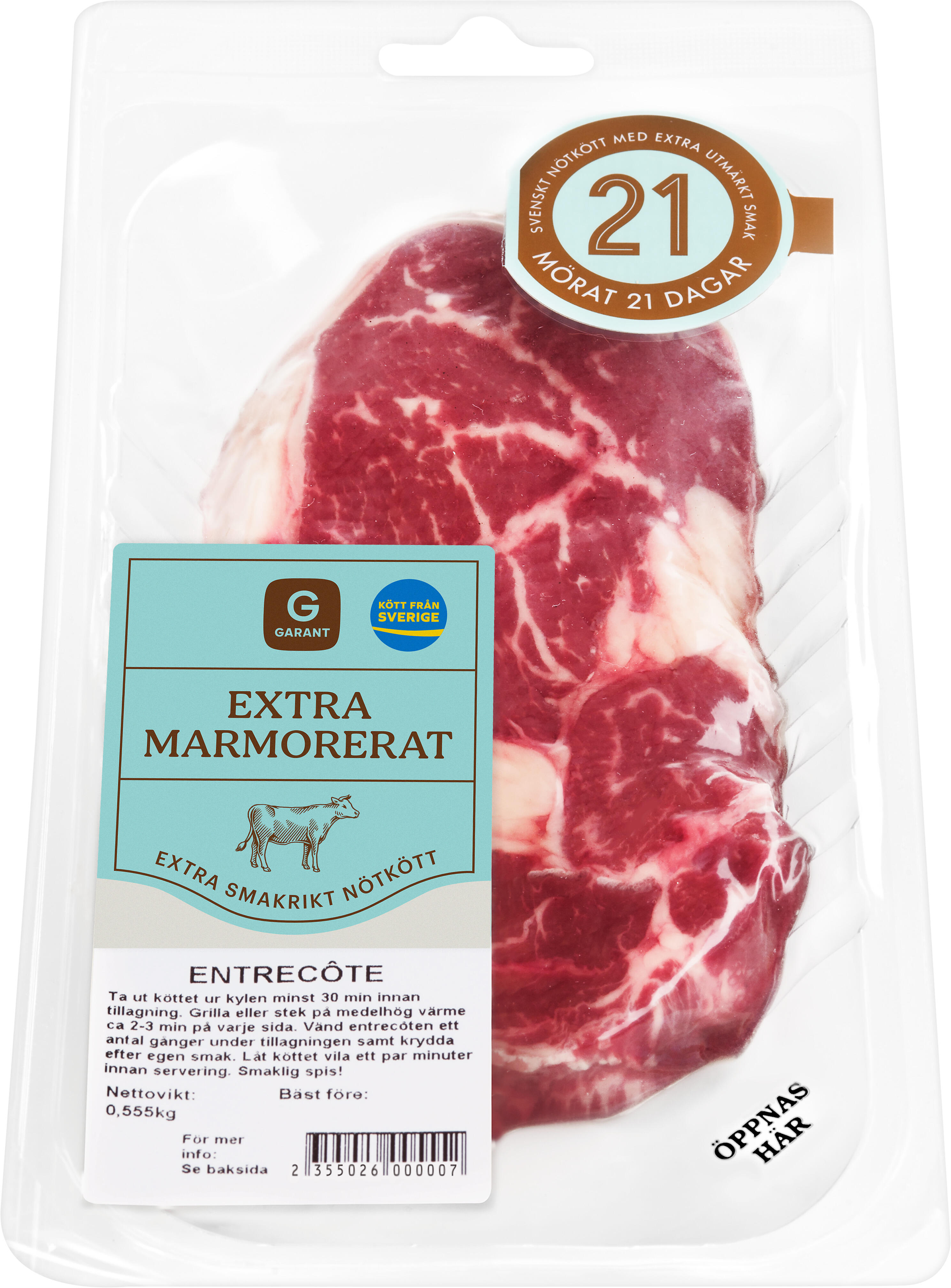 Entrecôte Extra Marmorerad
