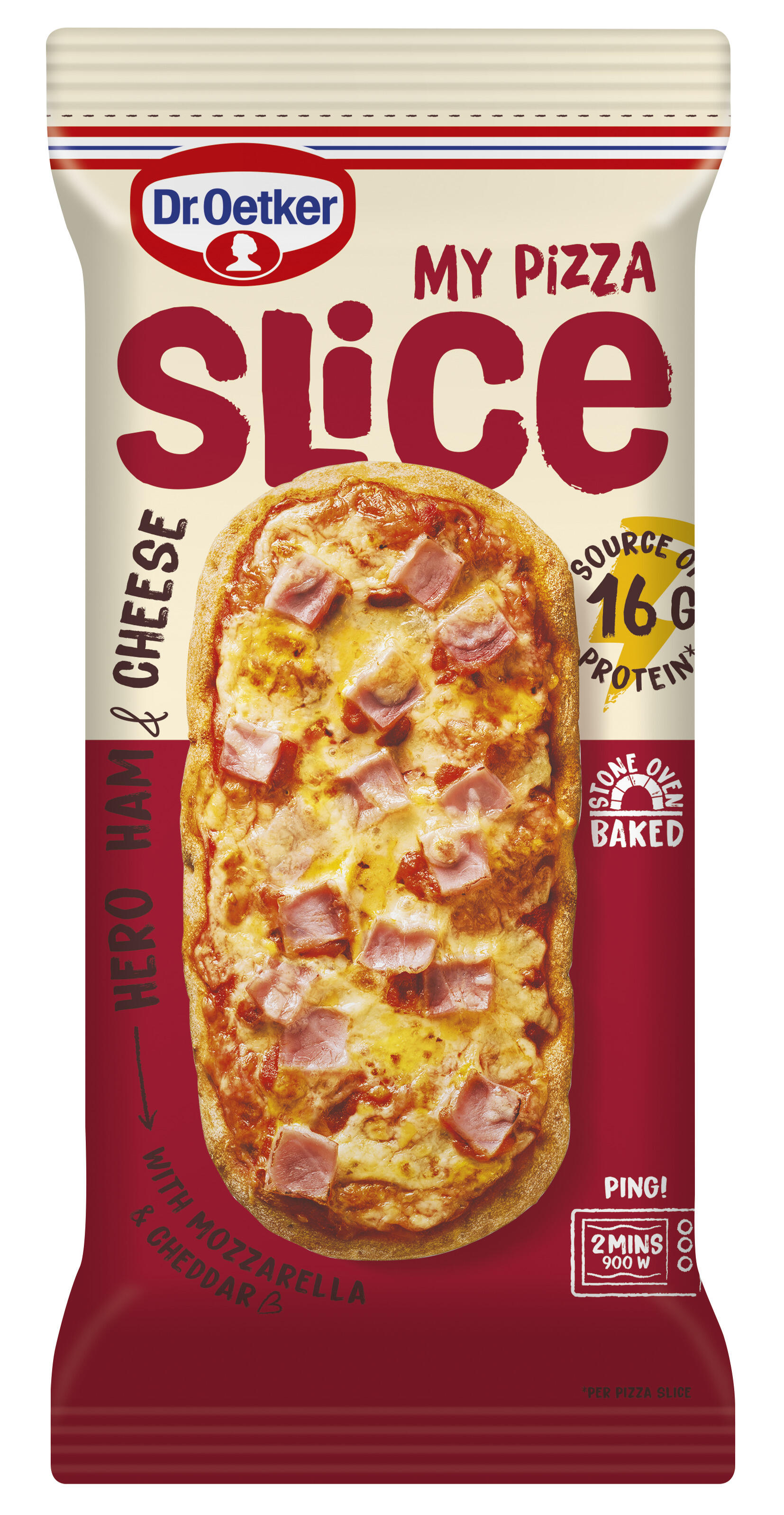 Ham & Cheese Pizza Slice
