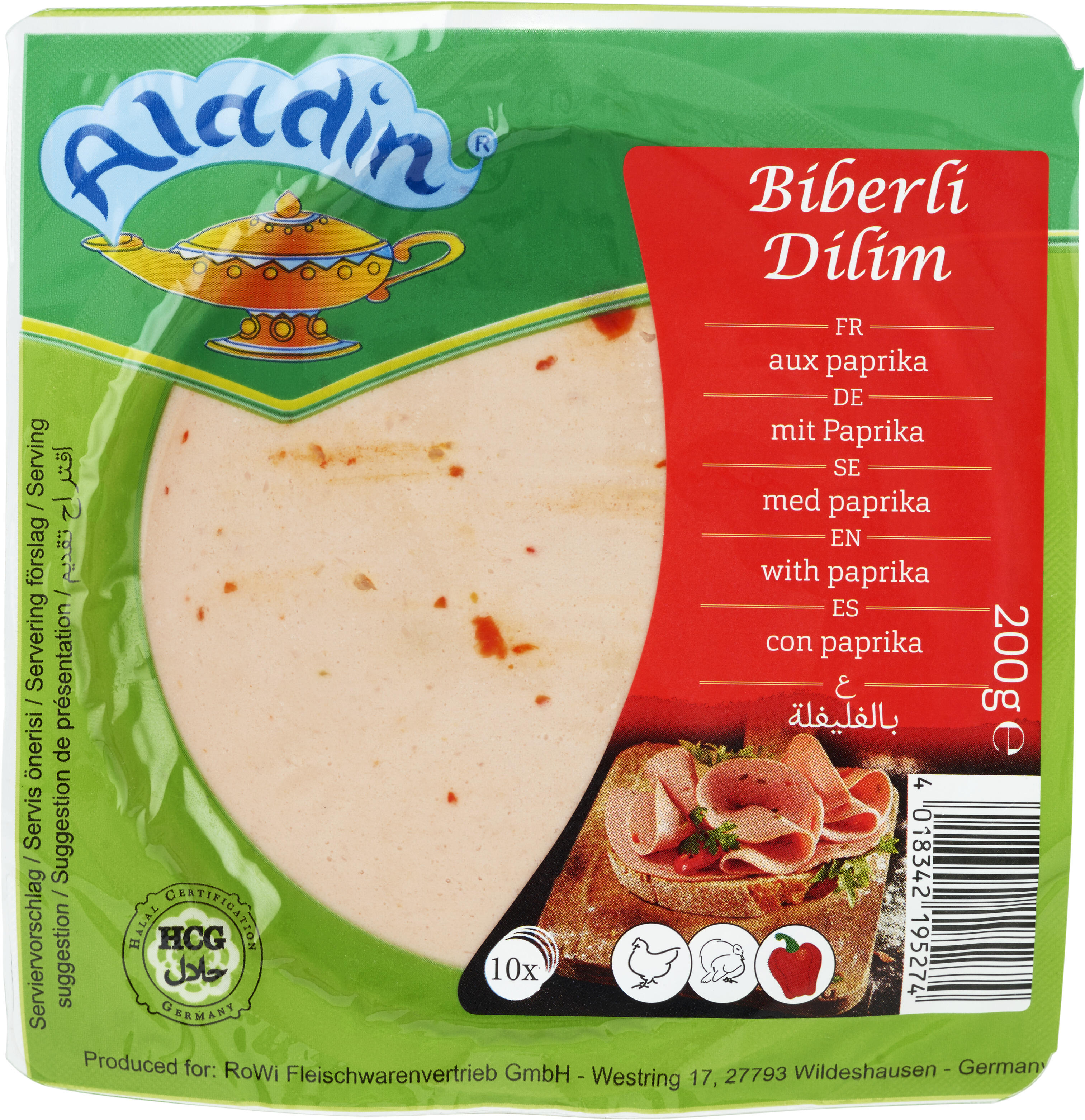 Mortadella Kyckling Paprika