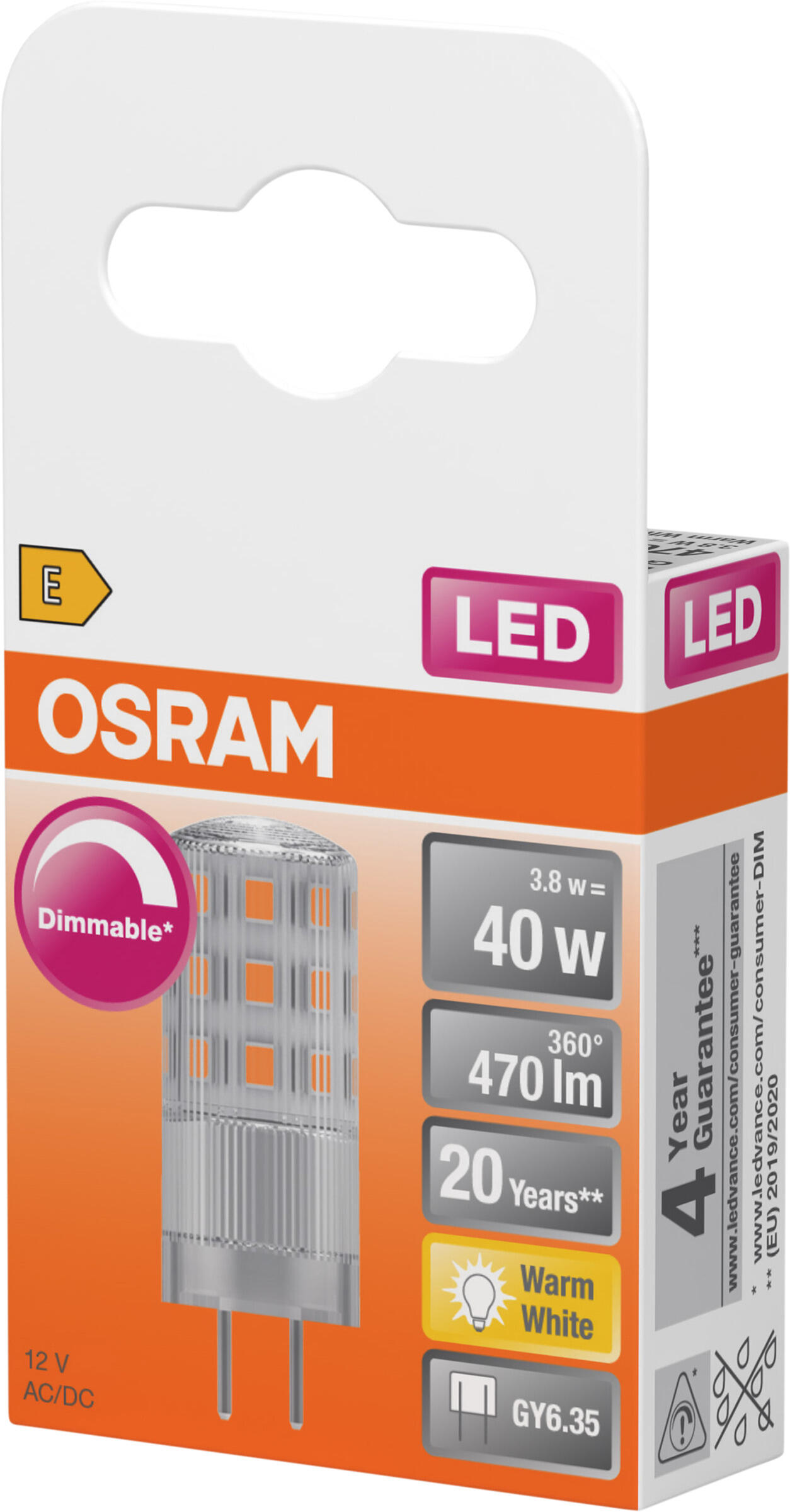 Led Pin Gy6.35 470Lm 40W