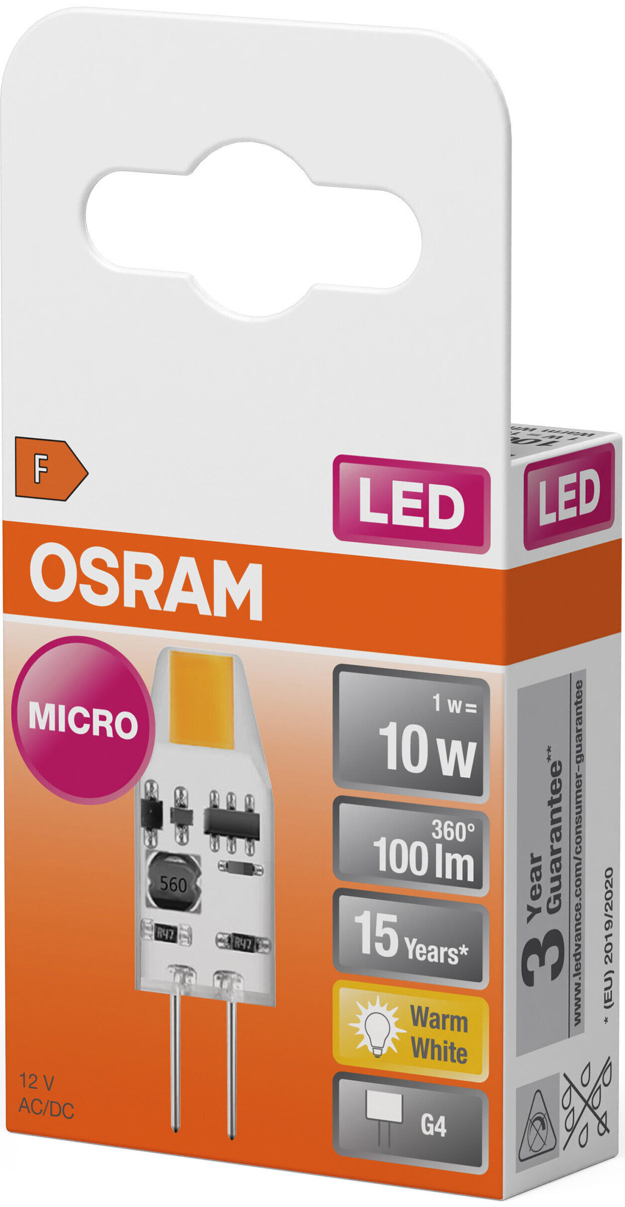 Led Micro 100Lm G4 10W