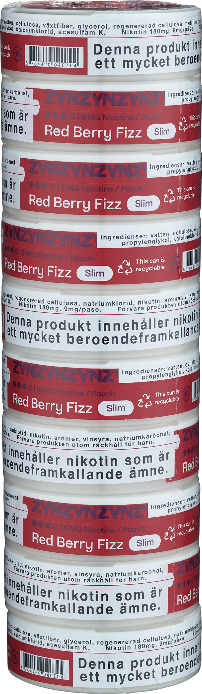 Zyn Red Berry Fizz Slim