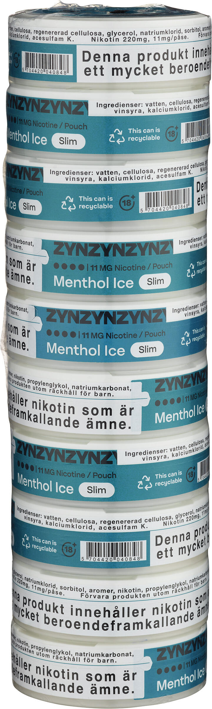 Zyn Menthol Ice Slim S4