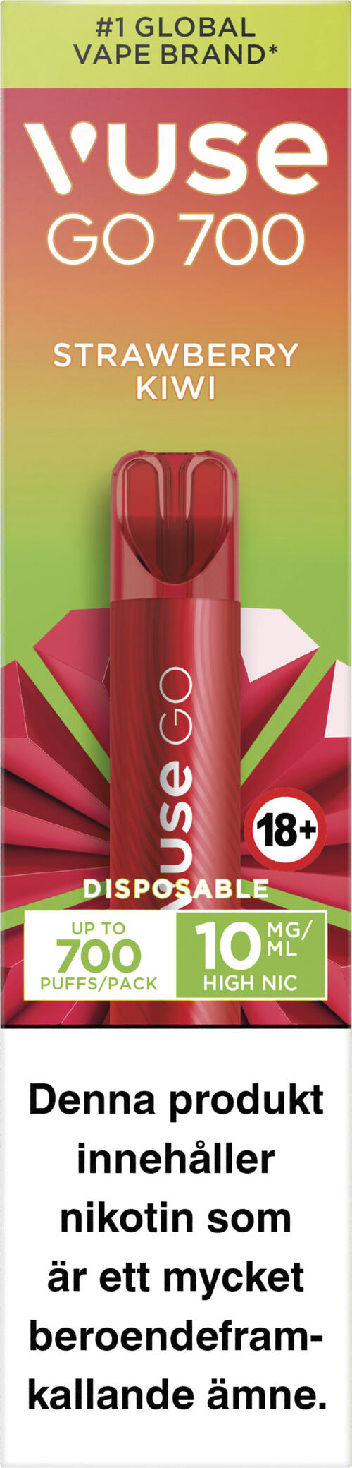 sacchetti di nicotina o sigaretta elettronica Vuse Go 700 Strawberry Kiwi Vuse GO 5000 Strawberry Kiwi Disposable Vape,  10mL Strawberry Kiwi Vuse Go Box - 1000 Puff - Usa e Getta