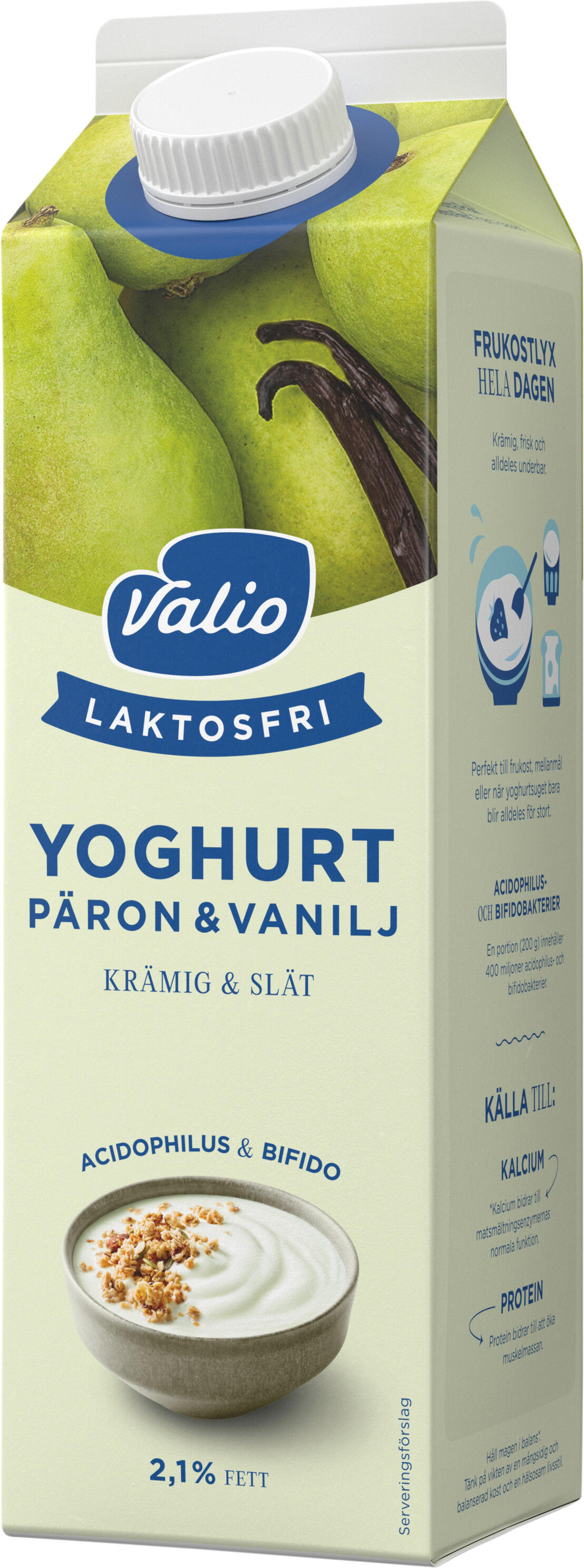 Päron Vanilj Slät Yoghurt