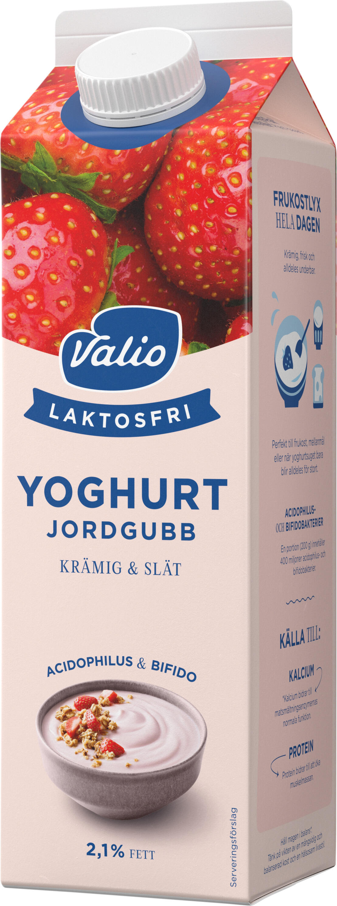 Jordgubb Slät Yoghurt