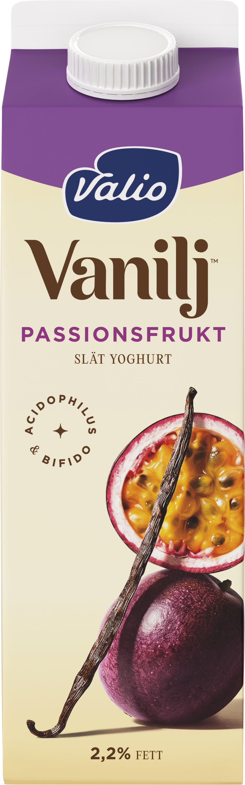 Passionsfrukt Slät Vaniljyoghurt
