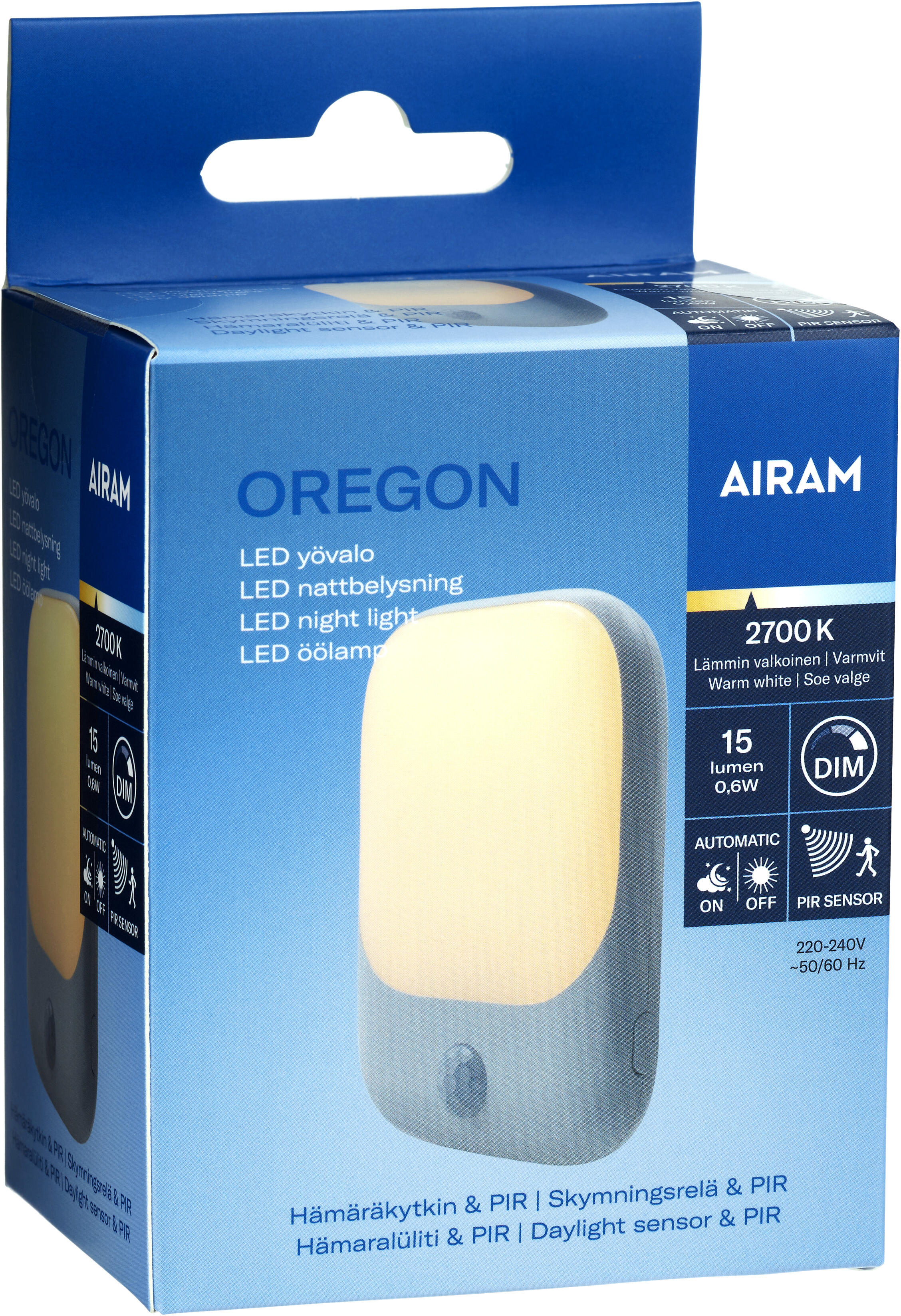 Lampa Oregon med Sensor