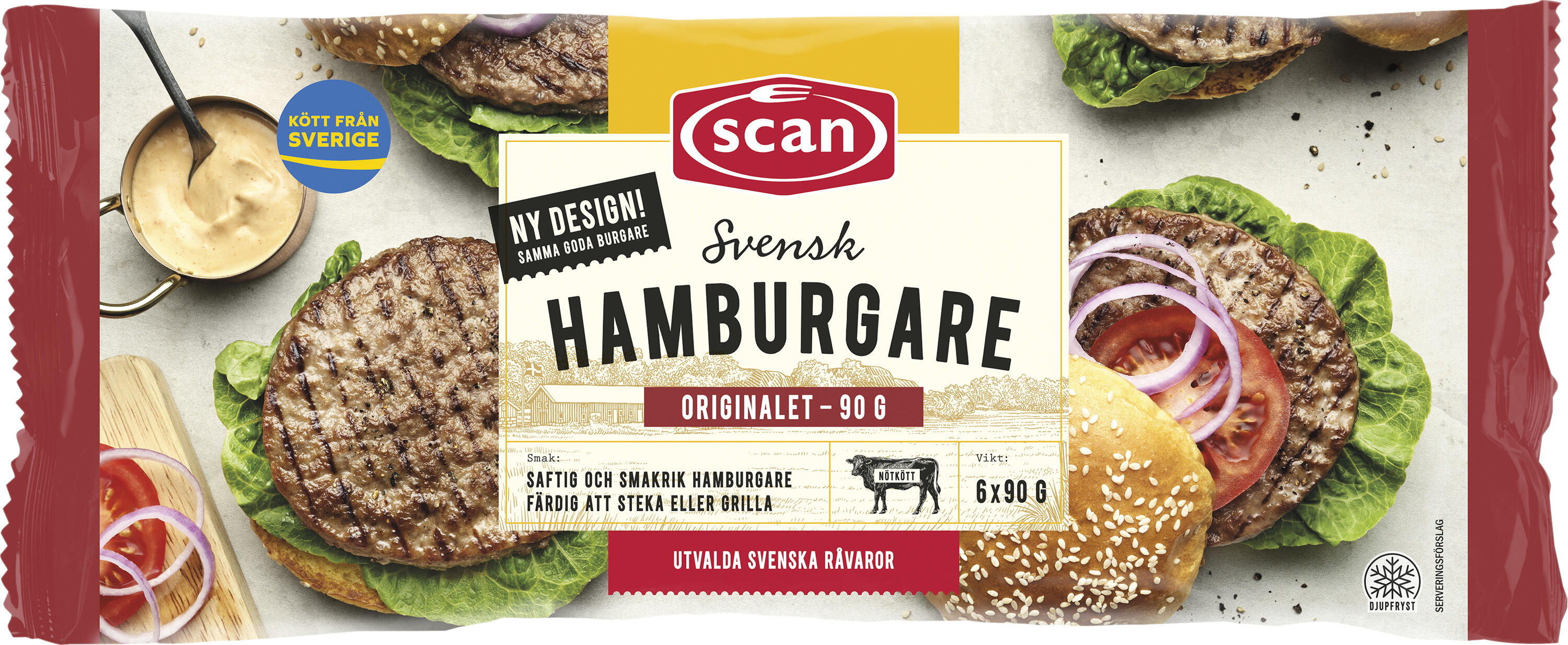 Hamburgare Ostekta