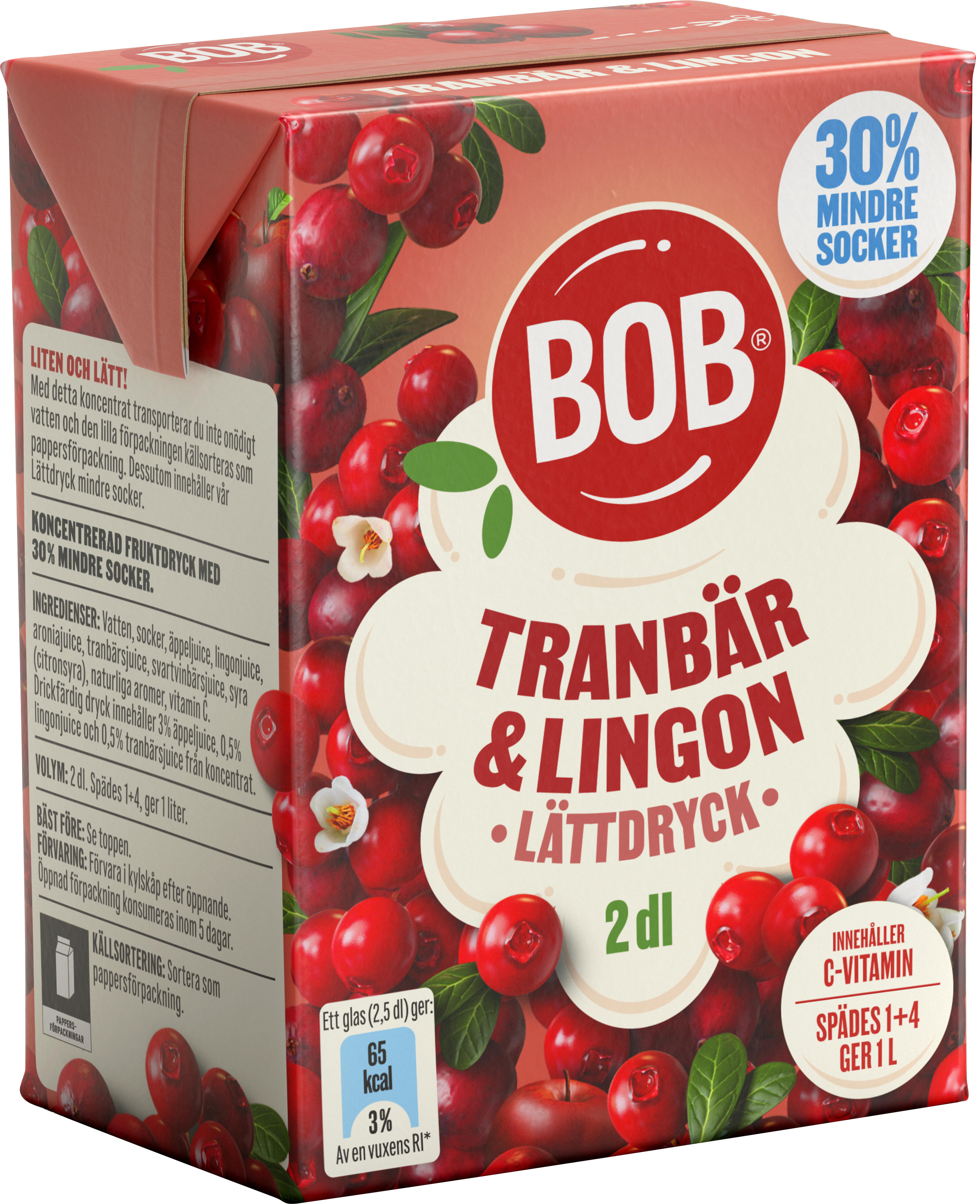 Lingon&Tranbär Lättdryck