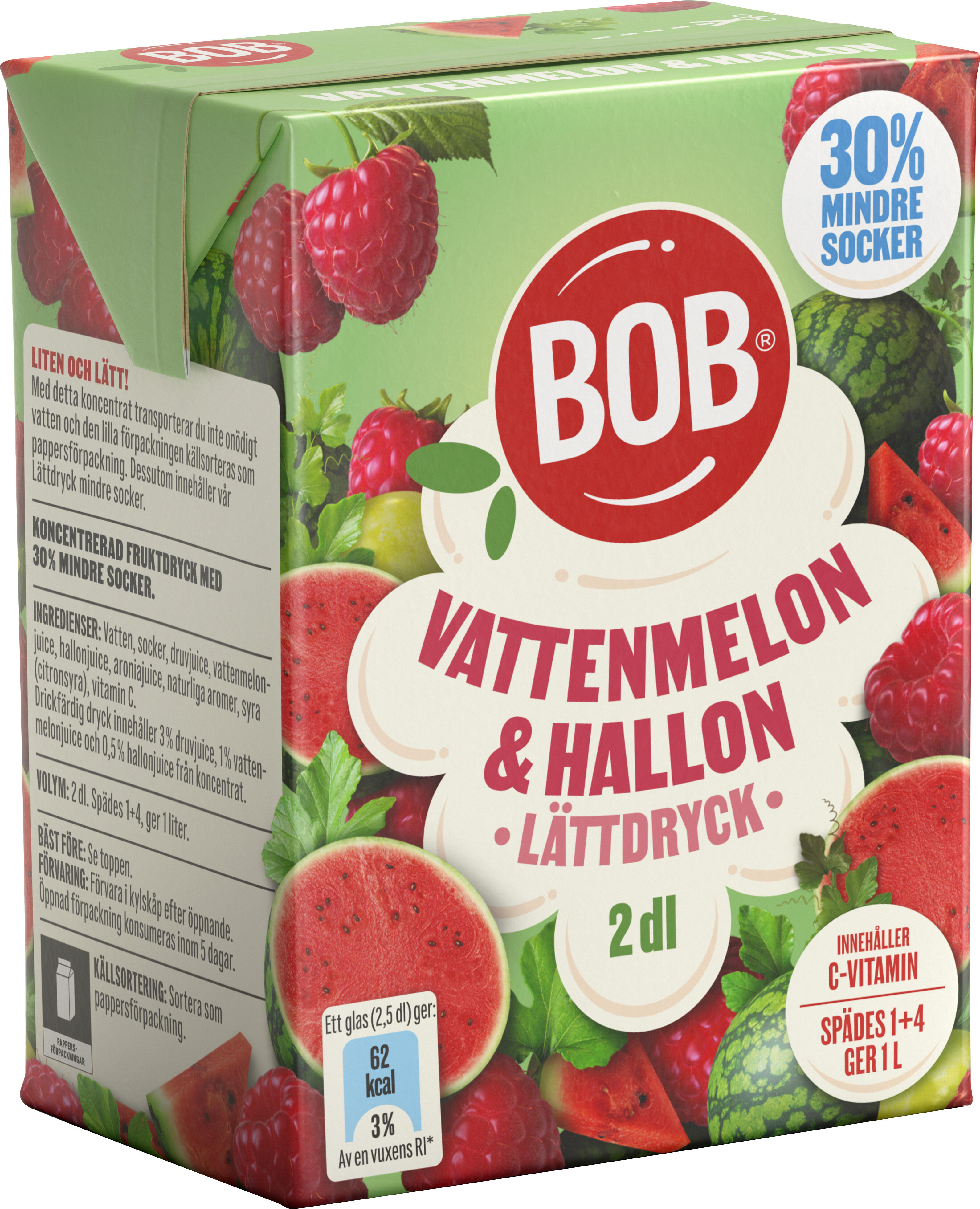 Vattenmelon Hallon
