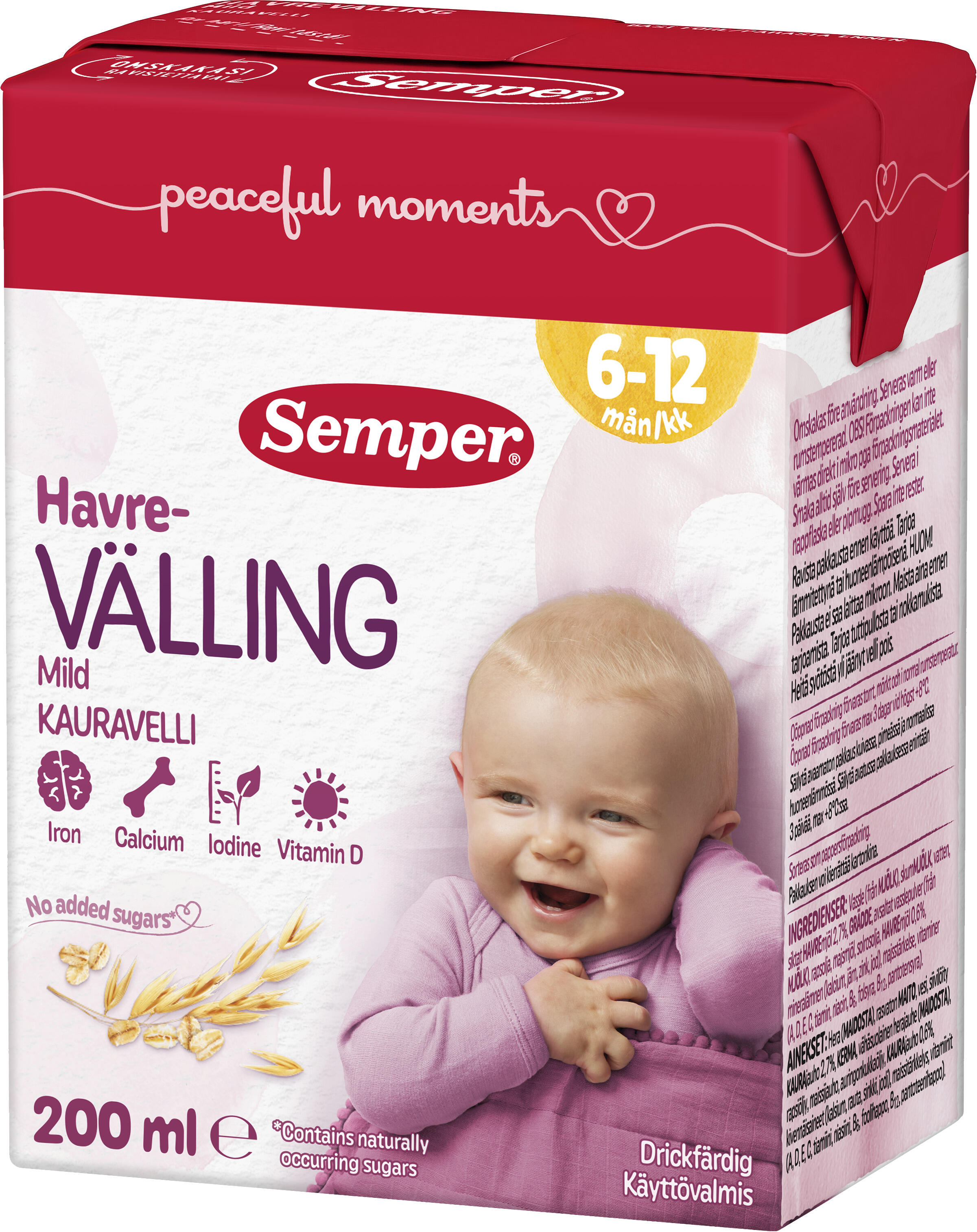 Havrevälling Mild Drickfärdig