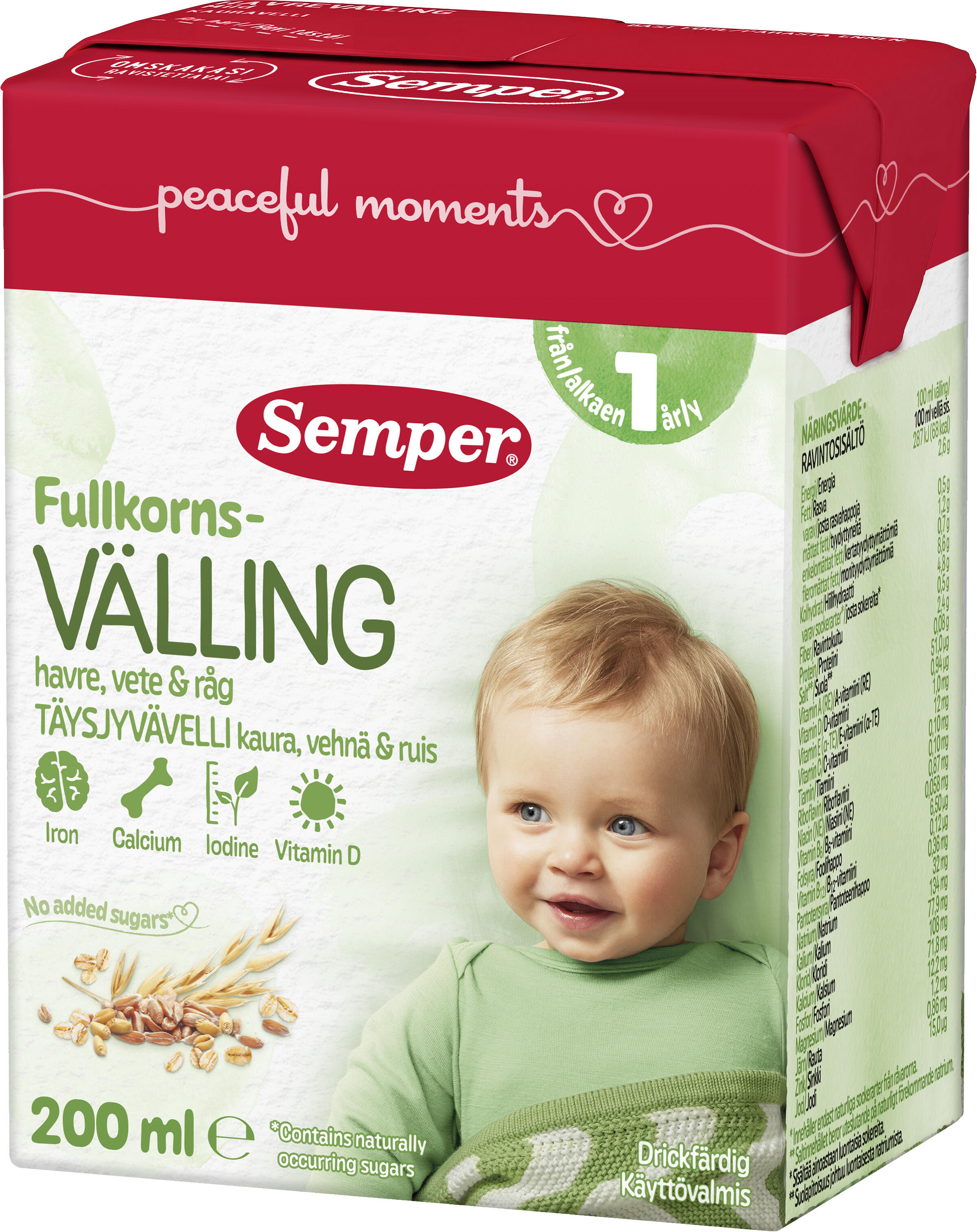 Välling Fullkorn/Drickfärdig