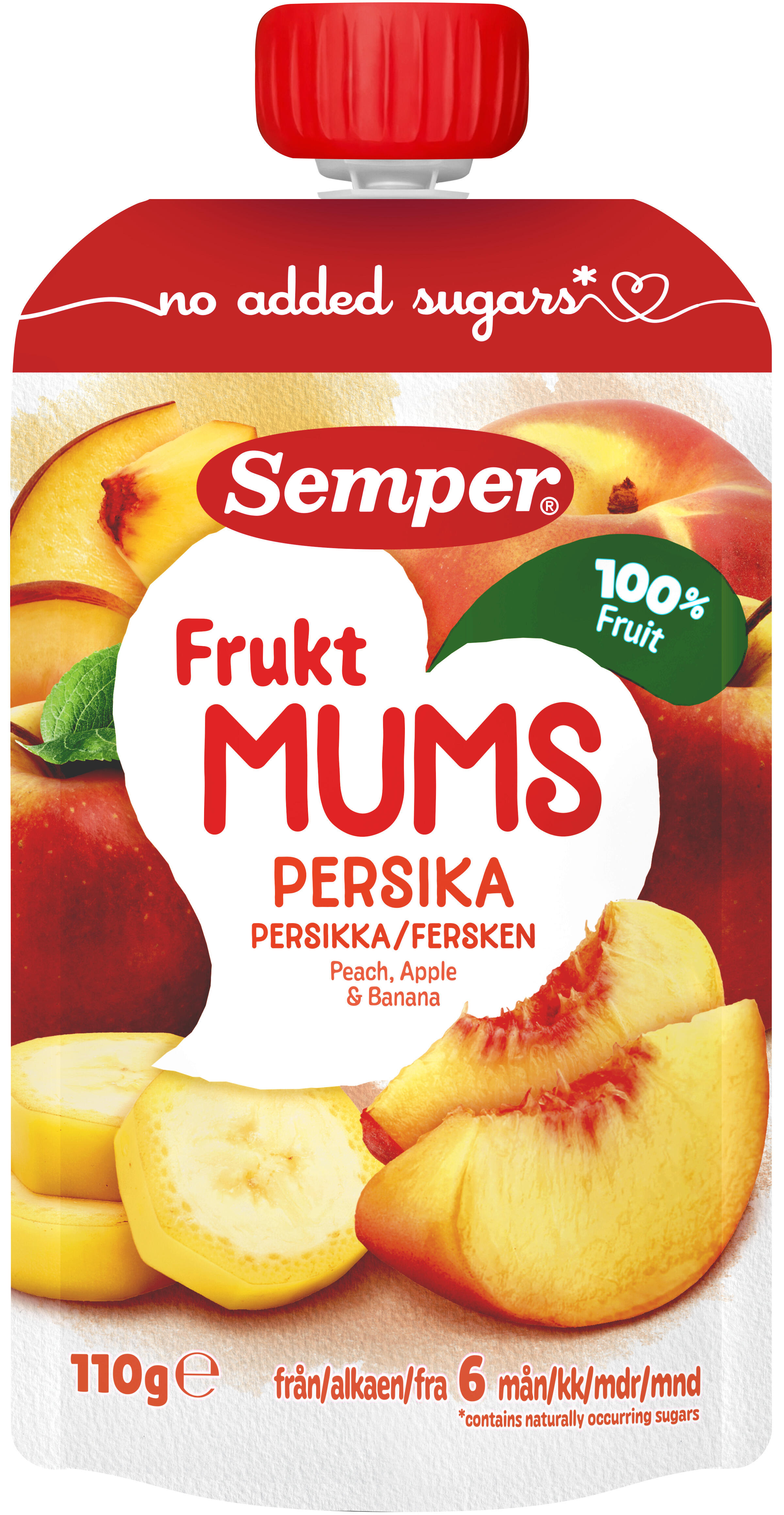 Fruktmums Persika