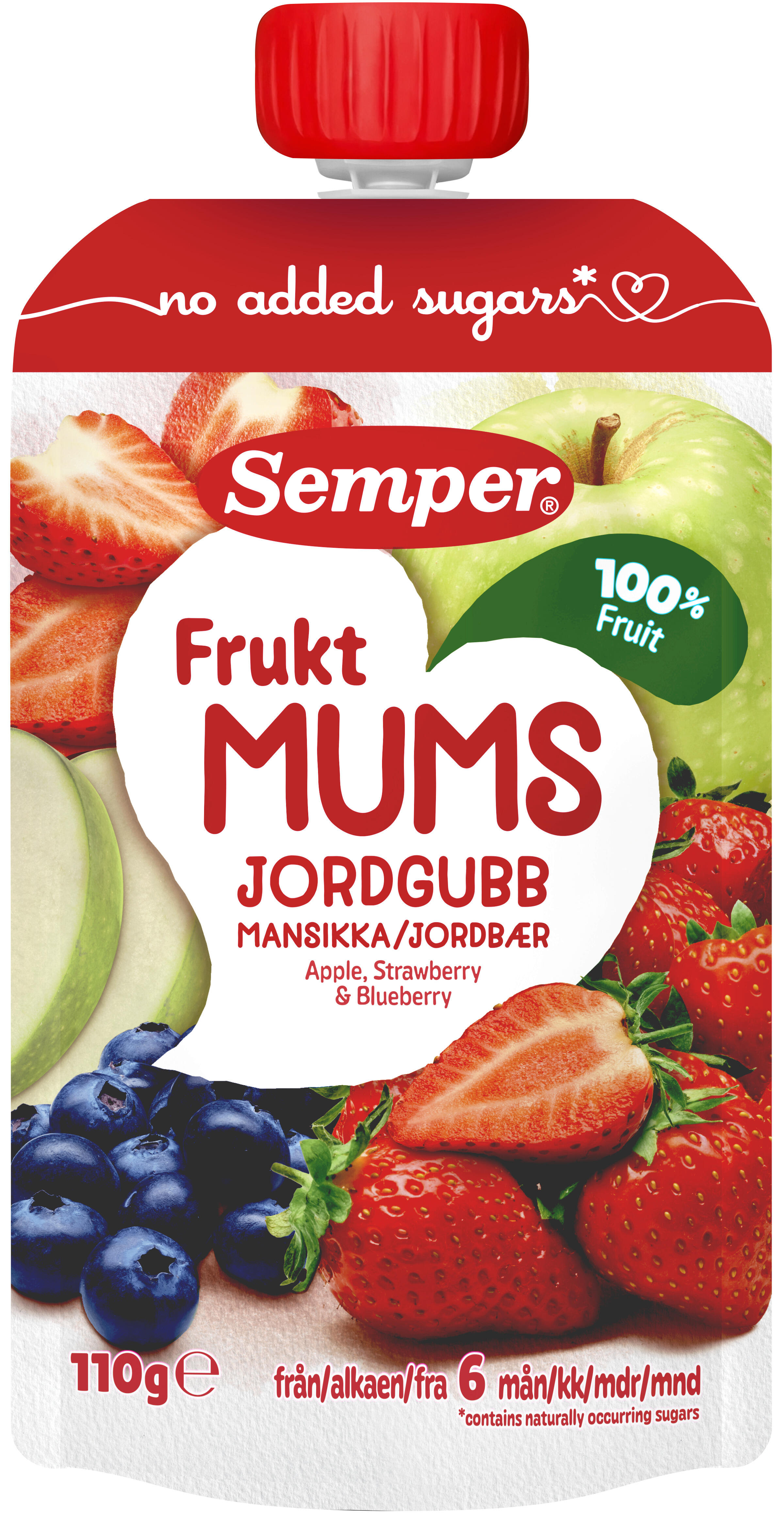 Fruktmums Jordgubb