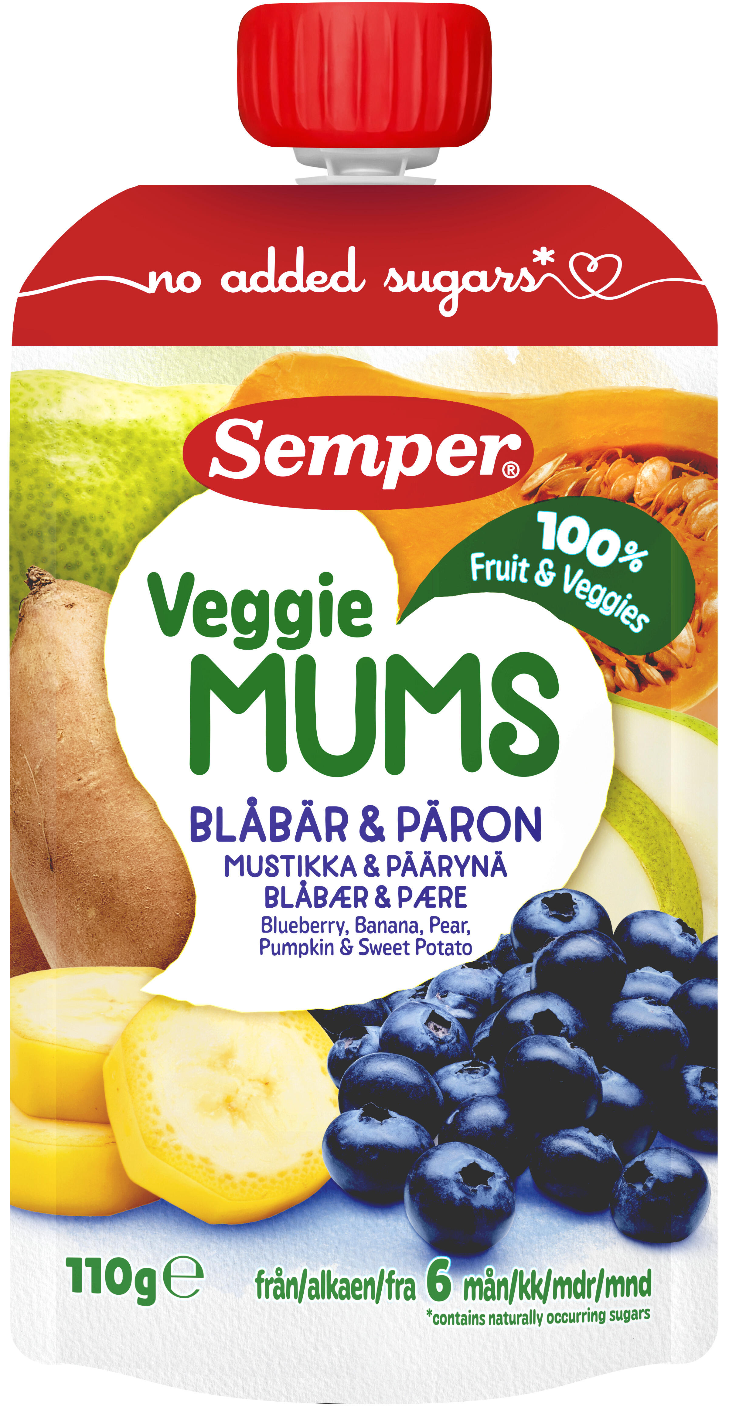 Frukt&Veg Mums Blåbär Päron