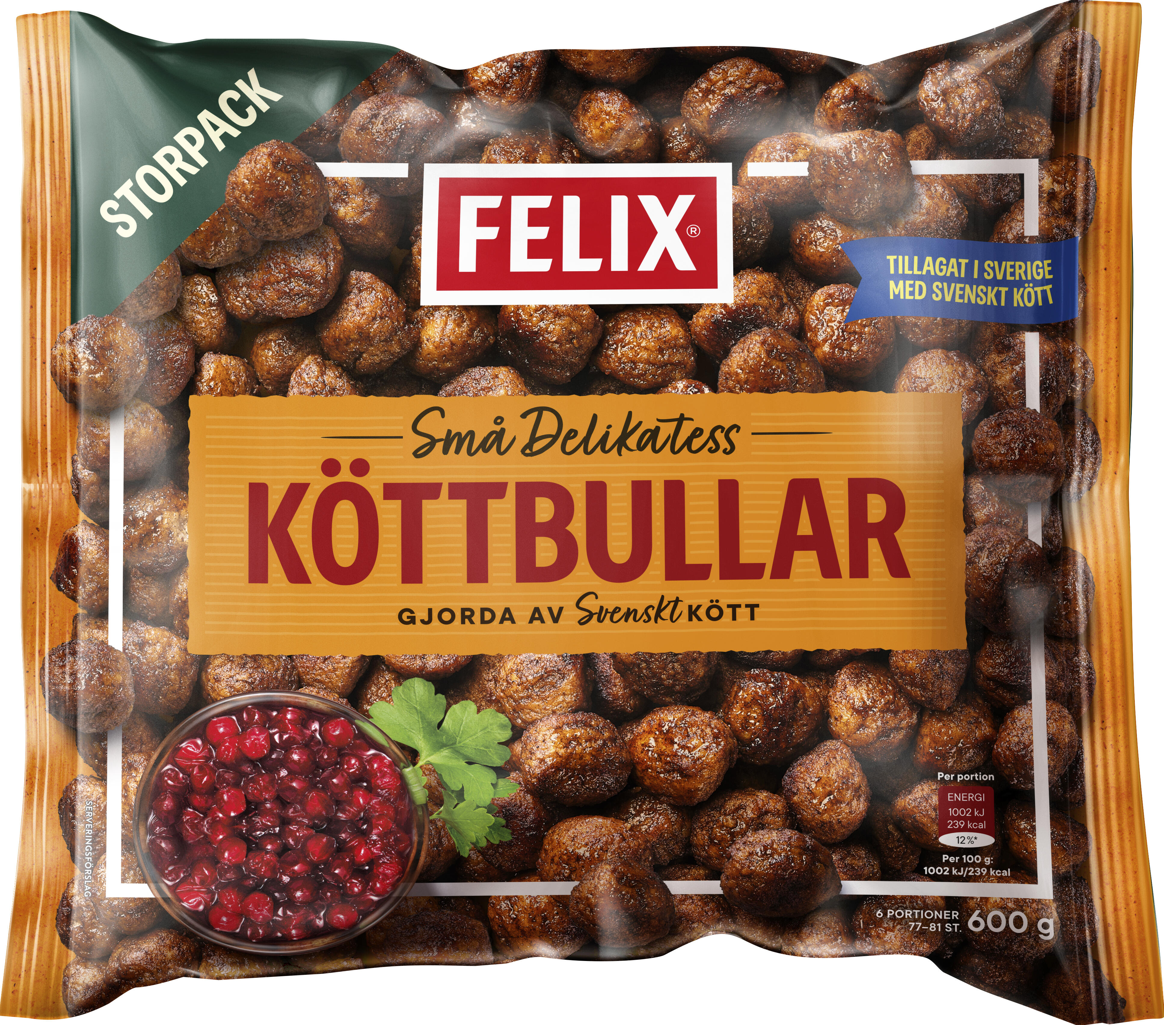 Delikatessköttbullar, Fryst