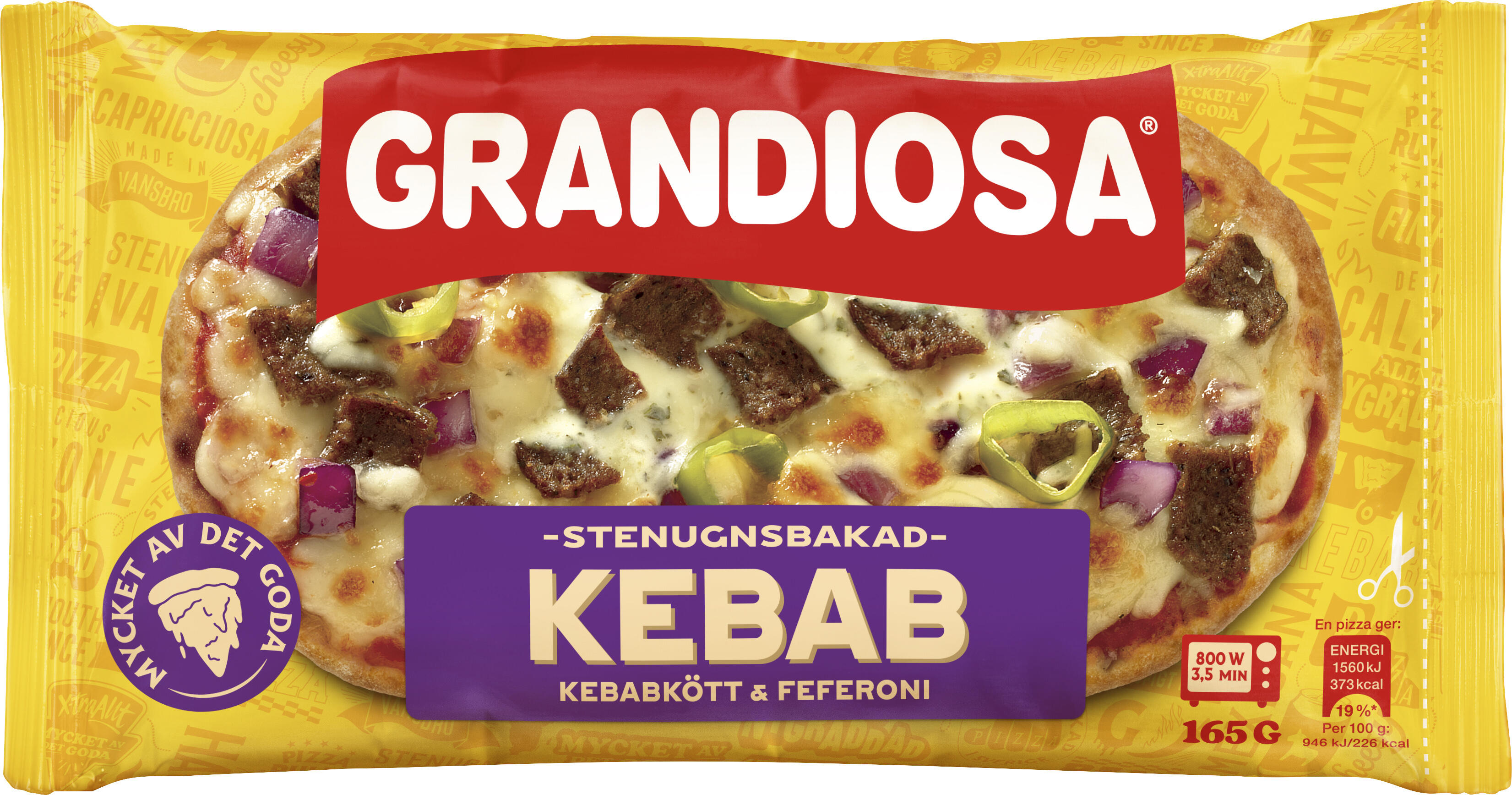 Kebab X-Tra Allt Pizza